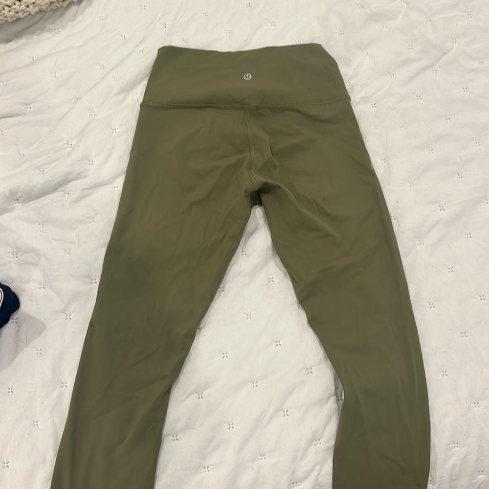 Lulu lemon army green leggings